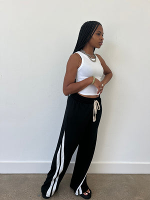 Just A Girl Lightweight Sweatpants (Black)